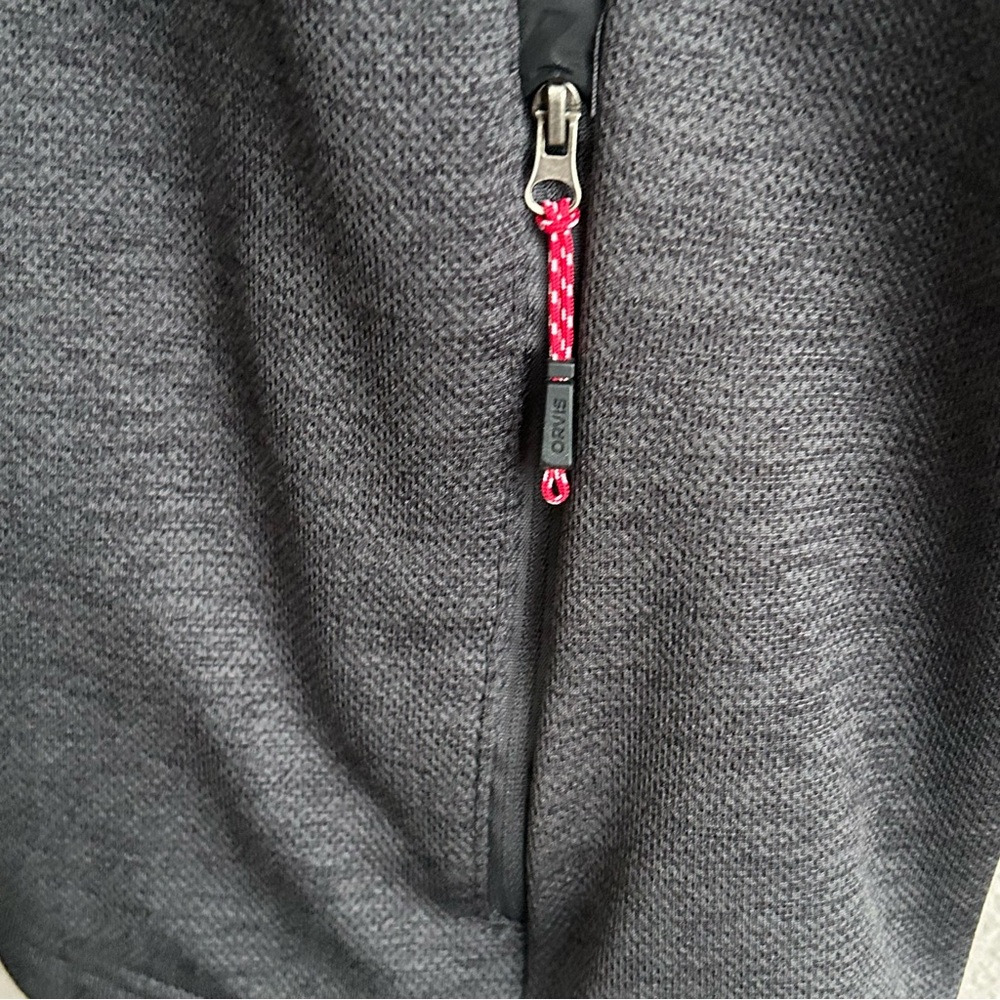 Orvis Gray Black Bonded Full Zip Up Fleece‎ Lined Performance Casual Jacket - Picture 5 of 9